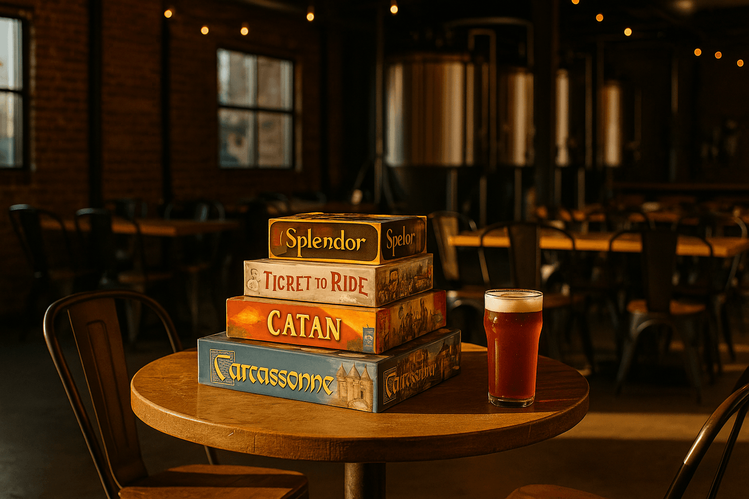 Bruz and Board Games — Golden hour scene