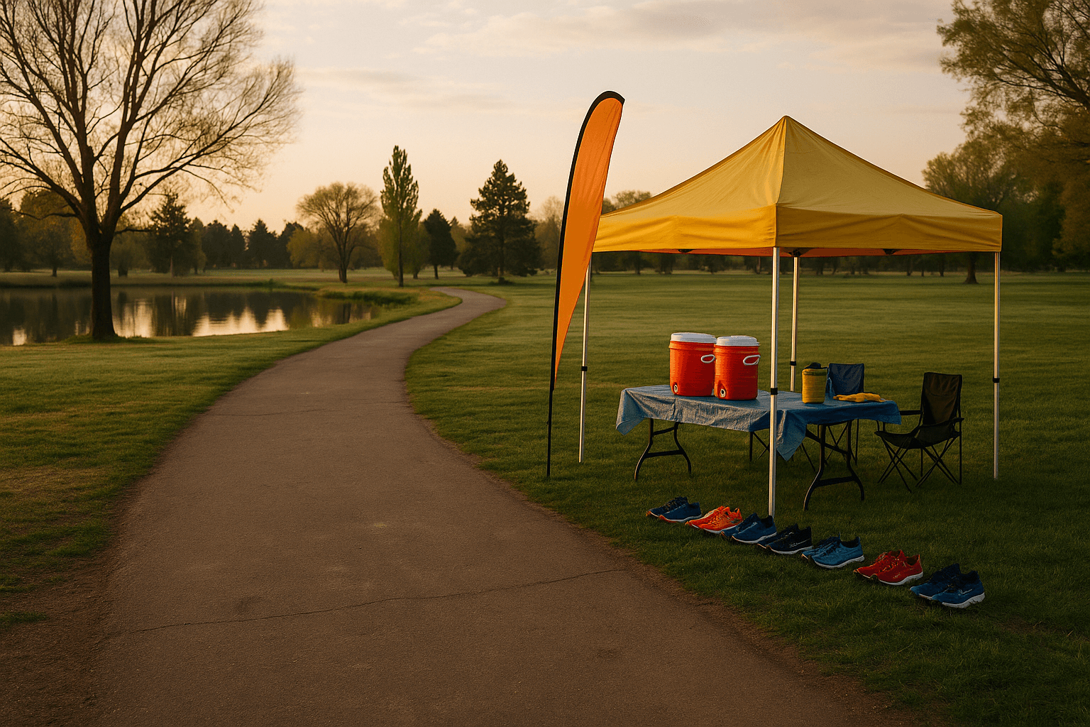 Denver Road Runners Saturday Dash & Dine — The wide view scene
