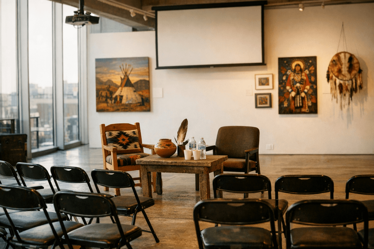 Gallery Talk: George Curtis Levi & Halcyon Levi — generated scene